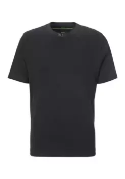 Футболка BOSS GREEN "Tee 7" с надписью BOSS на вырезе, синий