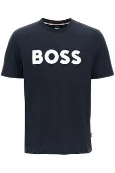 Футболка Boss Men's Tiburt 354 с принтом логотипа, синий