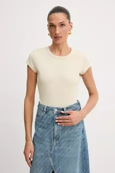 Футболка Boss Orange, бежевый