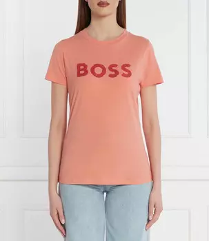 Футболка BOSS ORANGE Regular Fit, цвет salmone