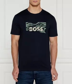 Футболка BOSS ORANGE Regular Fit, темно-синий