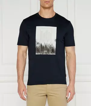 Футболка BOSS ORANGE Regular Fit, темно-синий