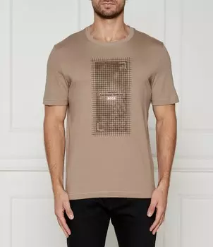 Футболка BOSS ORANGE TE_METROPOLITAN Regular Fit, коричневый