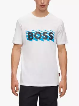 Футболка BOSS Rete 101, Белый/Мульти