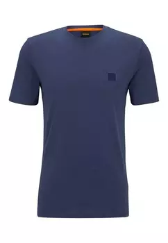 Футболка BOSS TALES Relaxed Fit, темно-синий