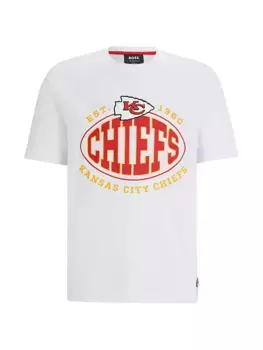 Футболка BOSS x NFL из эластичного хлопка Boss, цвет natural chiefs