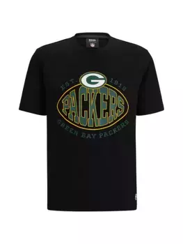 Футболка BOSS x NFL из эластичного хлопка Boss, цвет packers anthrazit
