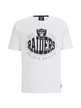 Футболка BOSS x NFL из эластичного хлопка Boss, цвет raiders natural