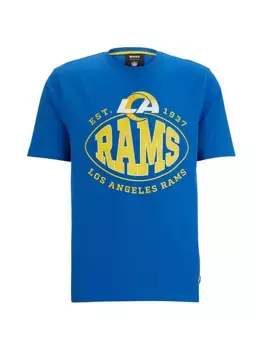 Футболка BOSS x NFL из эластичного хлопка Boss, цвет rams bright blue