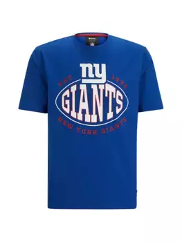 Футболка BOSS x NFL из эластичного хлопка Boss, цвет giants medium blue