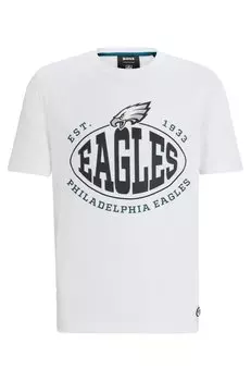 Футболка Boss X Nfl Stretch-cotton Collaborative Branding, Eagles