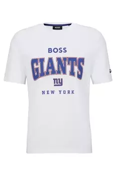 Футболка Boss X Nfl Stretch-cotton With Collaborative Branding Giants, белый