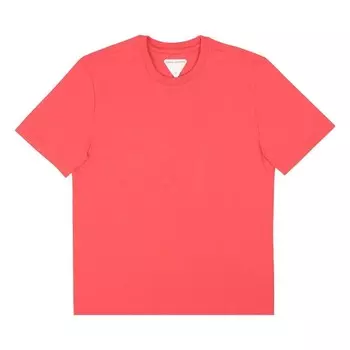 Футболка Bottega Veneta Short-Sleeve Crewneck T-Shirt Red, красный