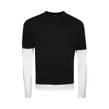 Футболка BOTTER Caribbean Couture Double Layer T-Shirt Black/White, черный