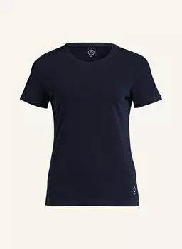 Футболка BOVIVA mit Schmucksteinen, темно-синий