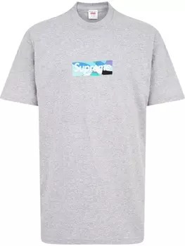 Футболка Box Logo из коллаборации с Emilio Pucci Supreme, серый