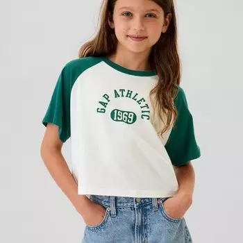 Футболка boxy-fit с принтом на тему спорта Gap, белый