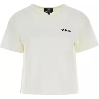Футболка Boxy Petit VPC Crewneck A.P.C, белый/слоновая кость