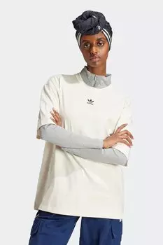 Футболка Boyfriend из 100% хлопка, базовая модель Adidas Originals, белый