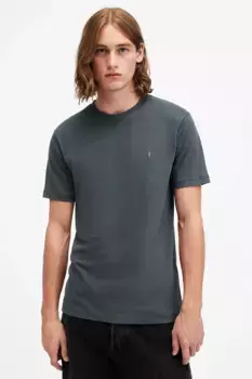 Футболка BRACE из хлопка AllSaints, темно-синий