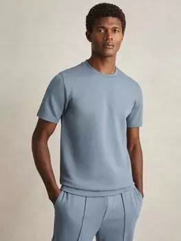 Футболка bradley с коротким рукавом interlock crew Reiss, цвет Airforce Blue