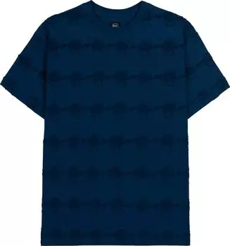 Футболка Brain Dead Running Head Textured Stripe Short-Sleeve 'Navy', синий