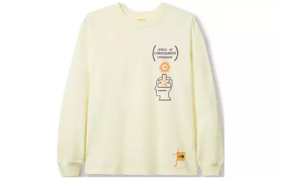 Футболка Brain Dead X унисекс кремовая The North Face, кремовый