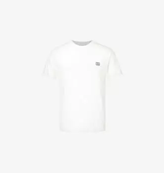 Футболка Brand-Patch с короткими рукавами, стандартного кроя, из хлопкового джерси Valentino Garavani, цвет avorio