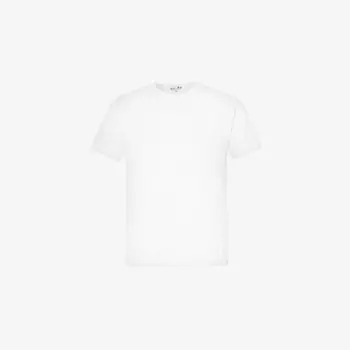 Футболка Brand-Patch с круглым вырезом, стандартного кроя, из хлопкового джерси Comme Des Garcons Play, белый