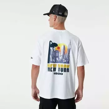 Футболка BRANDED NEW YORK CITY HOOPS OVERSIZED T-SHIRT New Era, цвет Wei