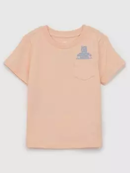 Футболка brannan с карманом Gap, розовый