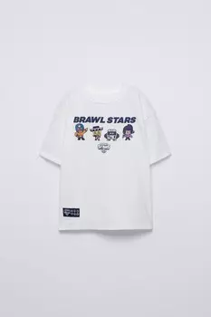 Футболка brawl stars supercell oy ZARA, устрично-белый