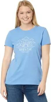 Футболка Breathe Sunflower Sunrise с короткими рукавами Crusher Life is Good, цвет Cornflower Blue