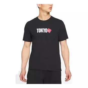 Футболка бренд Токио Сити футболка Air Jordan, черный