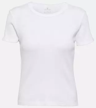 Футболка Brenny из хлопкового джерси в рубчик Velvet, белый