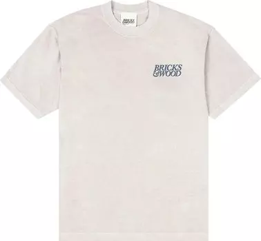 Футболка Bricks &amp; Wood A South Central Company Logo Tee 'Silver', серебряный