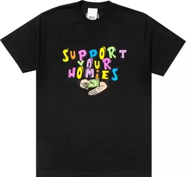 Футболка Bricks &amp; Wood Support Your Homies Tee 'Black', черный
