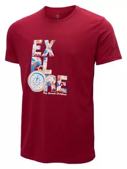 Футболка Brille Explore II, красный