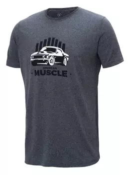 Футболка Brille Muscle Car, серый