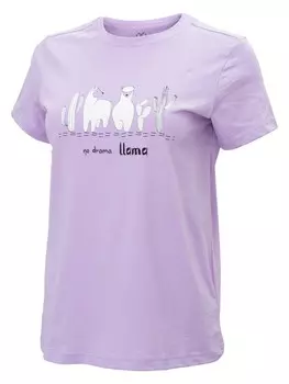 Футболка Brille NO DRAMA, фиолетовый