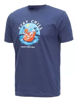 Футболка Brille Stay Chill, синий
