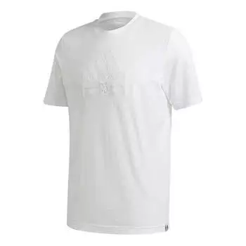 Футболка brilliant basics casual sports short sleeve white Adidas, белый