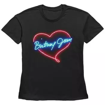 Футболка Britney Jean Heart для юниоров с неоновой вывеской и рисунком Licensed Character