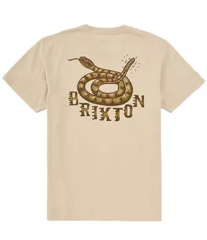 Футболка Brixton Homer с короткими рукавами, коричневый