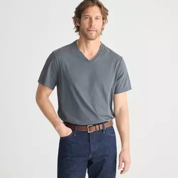 Футболка Broken-In с v-образным вырезом J.Crew, черный