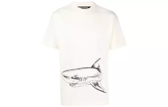 Футболка Broken Shark Classic Palm Angels, кремовый