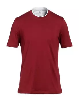 Футболка Brunello Cucinelli, бордовый