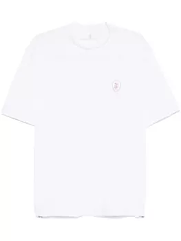 Футболка Brunello Cucinelli с многослойными деталями, белый