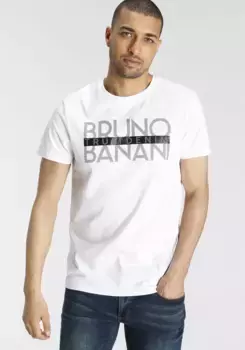 Футболка Bruno Banani с блестящим принтом, белый