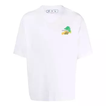 Футболка brush arrow over skate ss23 tee Off-White, белый